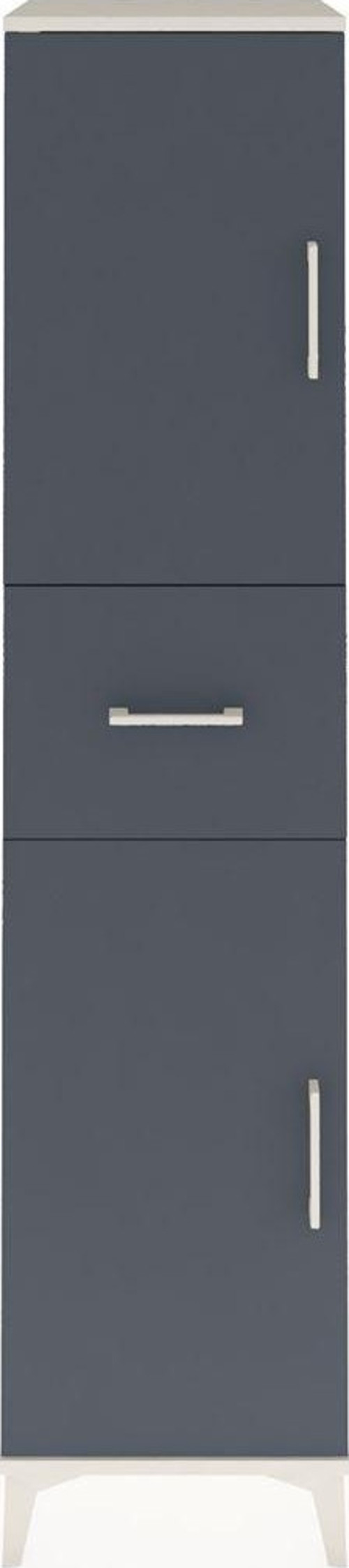Hyperion Dolap 3 Raflı 1 Çekmeceli 2 Kapaklı 44 x 44 x 195 cm Aytaşı - Antrasit