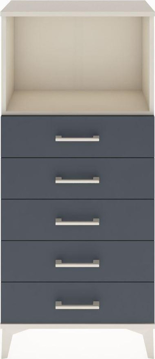 Hyperion Dolap 1 Raflı 5 Çekmeceli 60 x 44 x 134 cm Aytaşı - Antrasit
