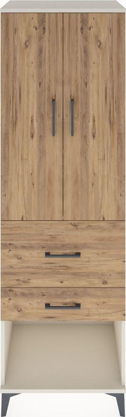 Hyperion Dolap 3 Raflı 2 Çekmeceli 2 Kapaklı 60 x 44 x 195 cm Aytaşı - Çam