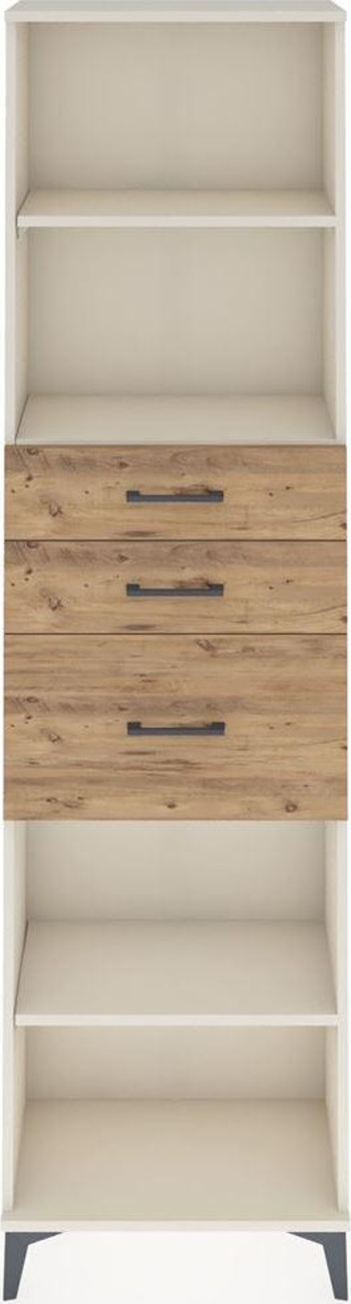 Arges Dolap 3 Raflı 3 Çekmeceli 60x30x221 Aytaşı-Çam