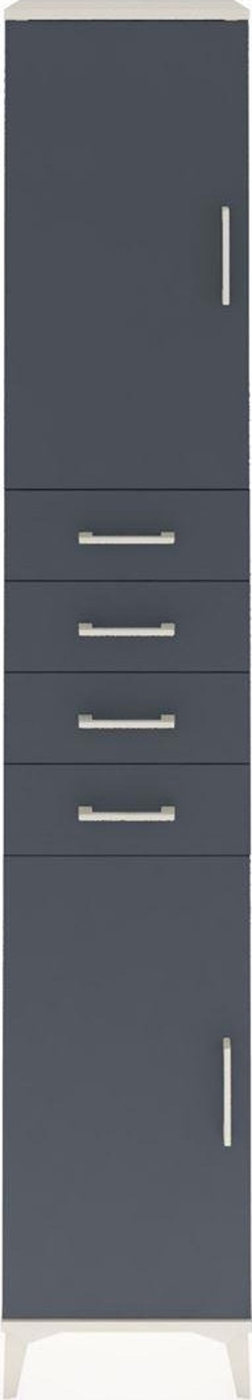 Hyperion Dolap 4 Raflı 4 Çekmeceli 2 Kapaklı 44 x 44 x 243 cm Aytaşı - Antrasit