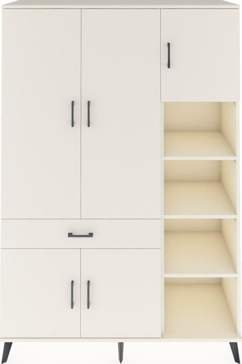 Hyperion Gardrop 10 Raflı 1 Çekmeceli 5 Kapaklı 132 x 44 x 195 cm Aytaşı - Aytaşı