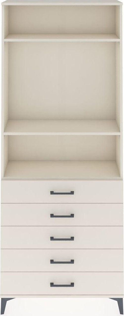 Arges Dolap 3 Raflı 5 Çekmeceli 88 x 30 x 221 cm Aytaşı - Aytaşı