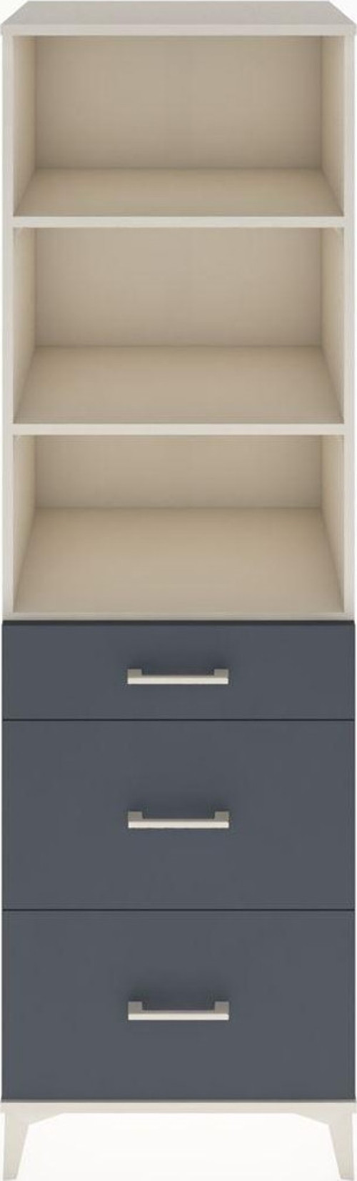 Hyperion Dolap 3 Raflı 3 Çekmeceli 60 x 44 x 195 cm Aytaşı - Antrasit