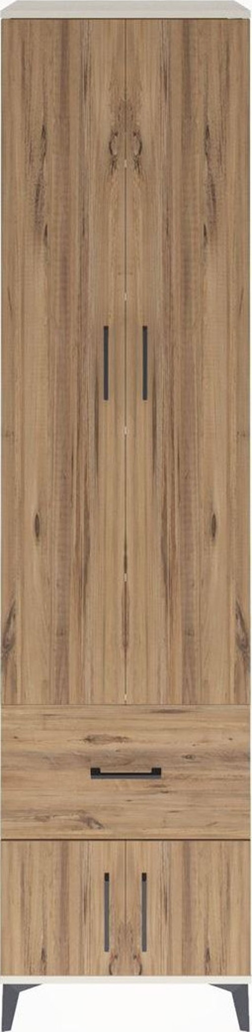 Hyperion Dolap 5 Raflı Tek Çekmeceli 4 Kapaklı 60x44x243 Aytaşı-Çam