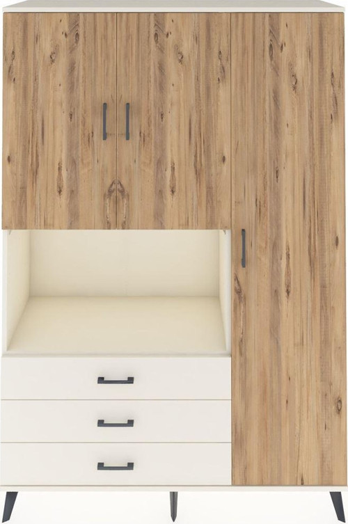Hyperion Dolap 7 Raflı 3 Çekmeceli 3 Kapaklı 132 x 44 x 195 cm Aytaşı - Çam - Aytaşı