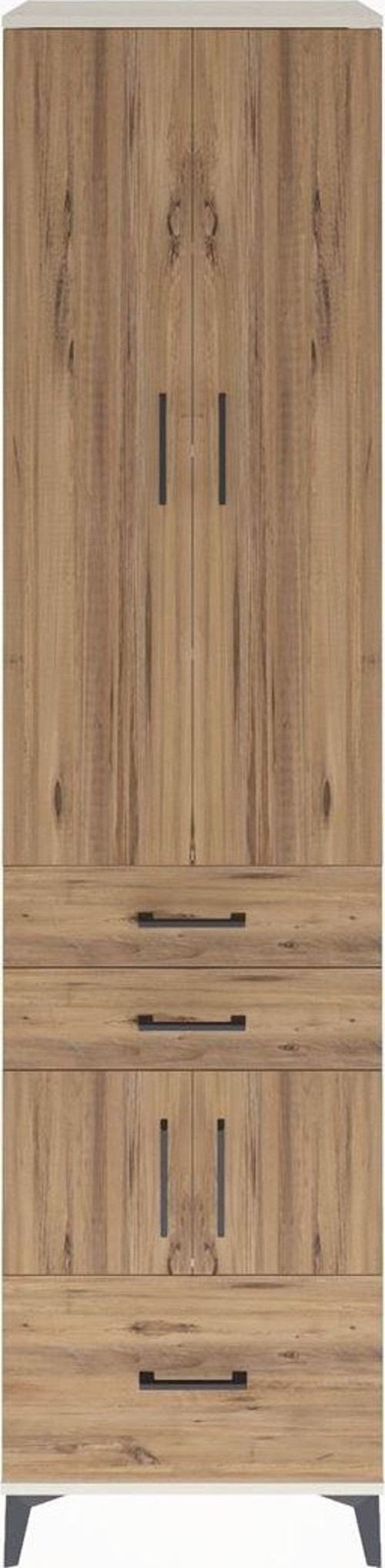 Hyperion Dolap 5 Raflı 3 Çekmeceli 4 Kapaklı 60 x 44 x 243 cm Aytaşı - Çam