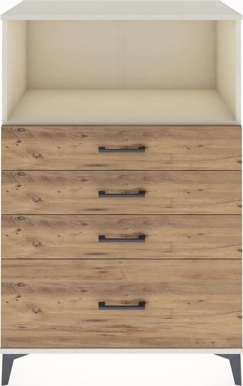 Hyperion Dolap Tek Raflı 4 Çekmeceli 88x44x134 Aytaşı-Çam