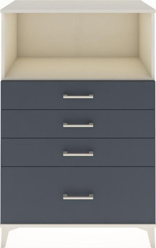Hyperion Dolap Tek Raflı 4 Çekmeceli 88x44x134 Aytaşı-Antrasit