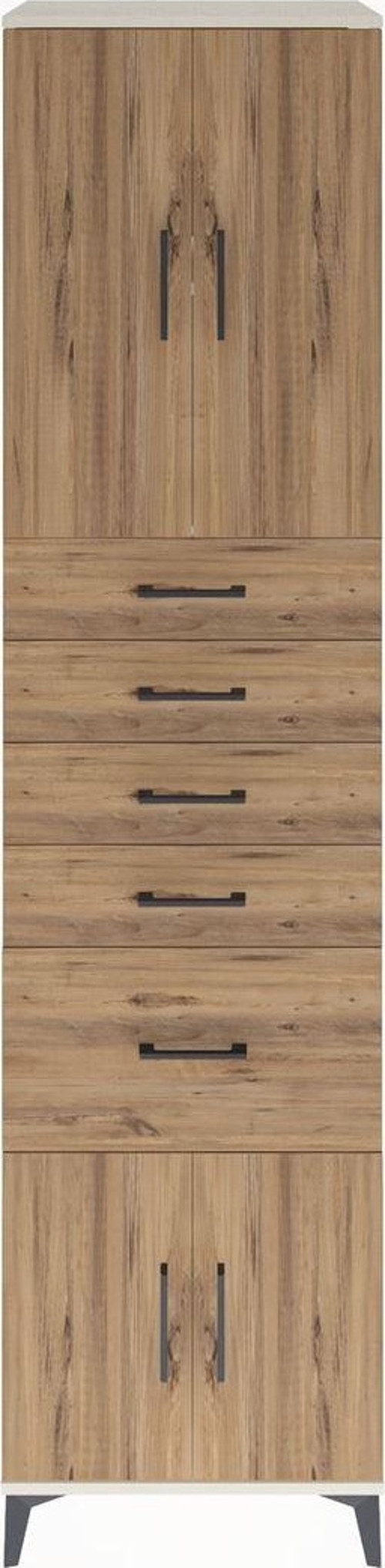 Hyperion Dolap 2 Raflı 5 Çekmeceli 4 Kapaklı 60x44x243 Aytaşı-Çam