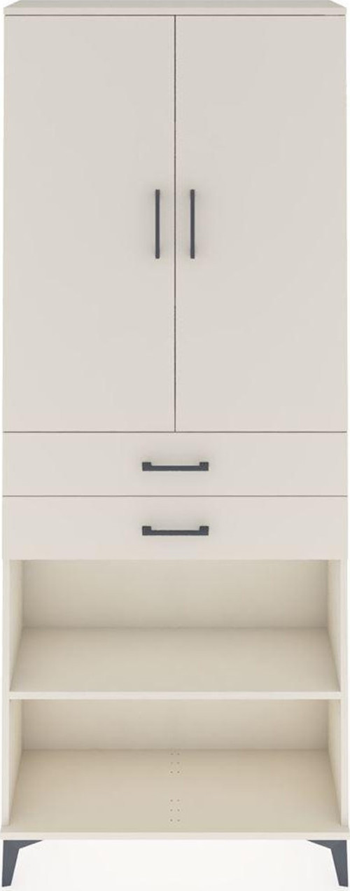Arges Dolap 4 Raflı 2 Çekmeceli 2 Kapaklı 88x30x221 Aytaşı-Aytaşı