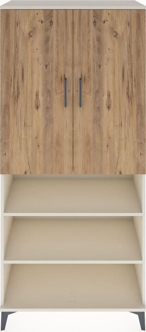 Hyperion Dolap 4 Raflı 2 Kapaklı 1 Askılı 88 x 44 x 195 cm Aytaşı - Çam