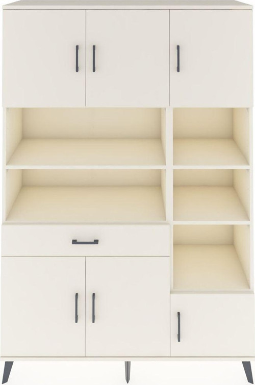 Hyperion Gardrop 10 Raflı Tek Çekmeceli 6 Kapaklı 132x44x195 Aytaşı-Aytaşı