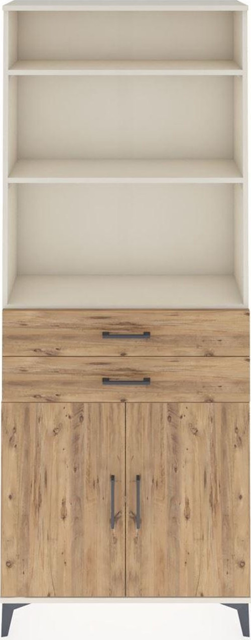Arges Dolap 4 Raflı 2 Çekmeceli 2 Kapaklı 88x30x221 Aytaşı-Çam