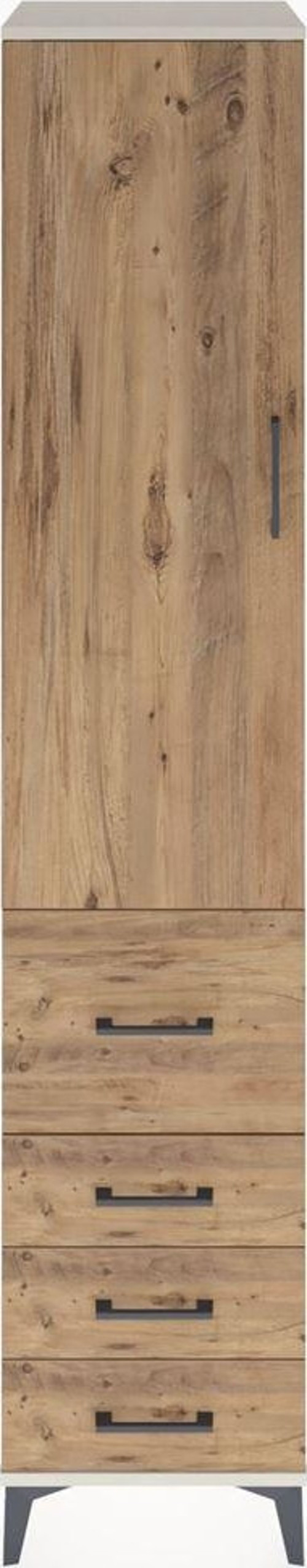 Hyperion Dolap 2 Raflı 4 Çekmeceli Tek Askılı 44x44x221 Aytaşı-Çam
