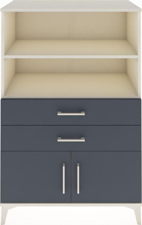 Hyperion Dolap 2 Raflı 2 Çekmeceli 2 Kapaklı 88x44x134 Aytaşı-Antrasit