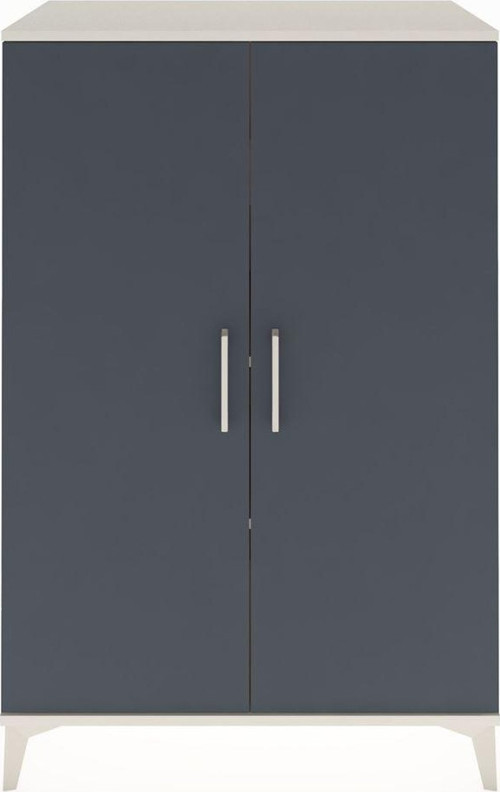 Hyperion Dolap 3 Raflı 2 Kapaklı 88 x 44 x 134 cm Aytaşı - Antrasit