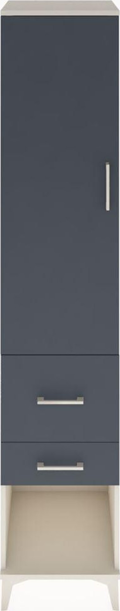 Hyperion Dolap 2 Raflı 2 Çekmeceli 1 Askılı 44 x 44 x 221 cm Aytaşı - Antrasit