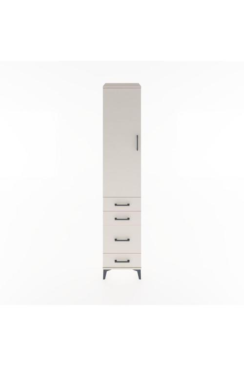 Hyperion Dolap 2 Raflı 4 Çekmeceli Tek Askılı 44x44x221 Aytaşı-Aytaşı