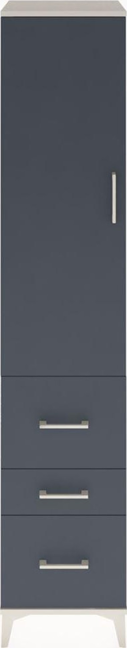 Hyperion Dolap 2 Raflı 3 Çekmeceli Tek Askılı 44x44x221 Aytaşı-Antrasit