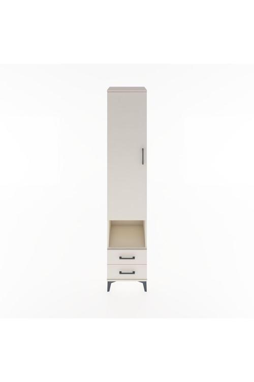 Hyperion Dolap 5 Raflı 2 Çekmeceli Tek Kapaklı 44x44x221 Aytaşı-Aytaşı