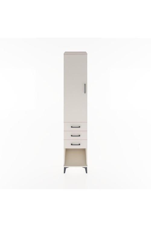 Hyperion Dolap 3 Raflı 3 Çekmeceli 1 Kapaklı 44 x 44 x 221 cm Aytaşı - Aytaşı