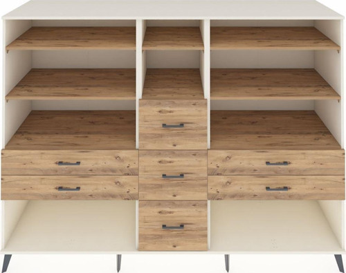 Kronos Dolap 8 Raflı 7 Çekmeceli 220 x 59 x 163 cm Aytaşı - Çam