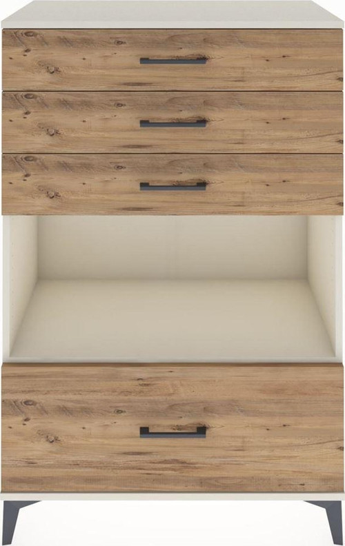 Hyperion Dolap Tek Raflı 4 Çekmeceli 88x44x134 Aytaşı-Çam