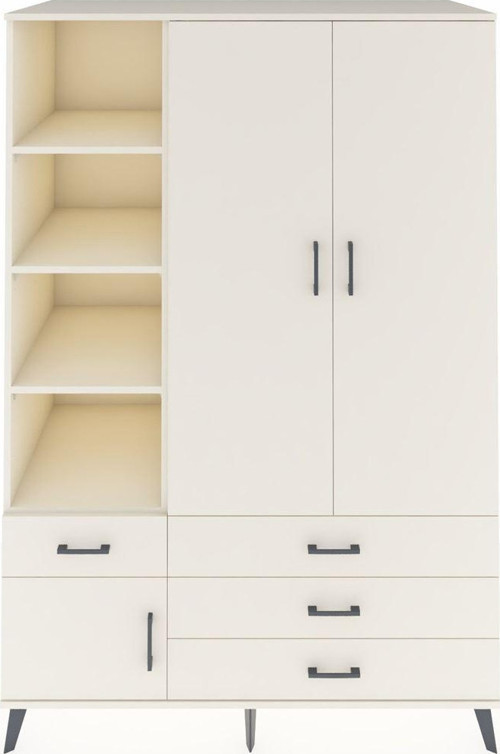 Kronos Dolap 5 Raflı 4 Çekmeceli 1 Askılı 132 x 59 x 195 cm Aytaşı - Aytaşı - Aytaşı
