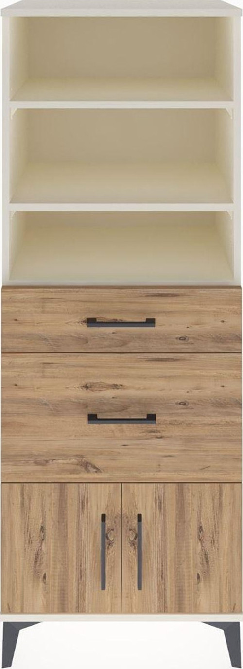 Hyperion Dolap 3 Raflı 2 Çekmeceli 2 Kapaklı 60x44x163 Aytaşı-Çam