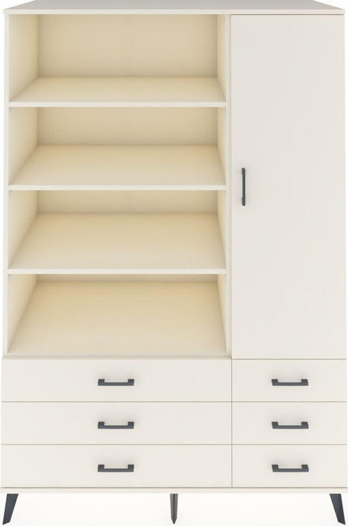 Kronos Dolap 8 Raflı 6 Çekmeceli 1 Kapaklı 132 x 59 x 195 cm Aytaşı - Aytaşı - Aytaşı