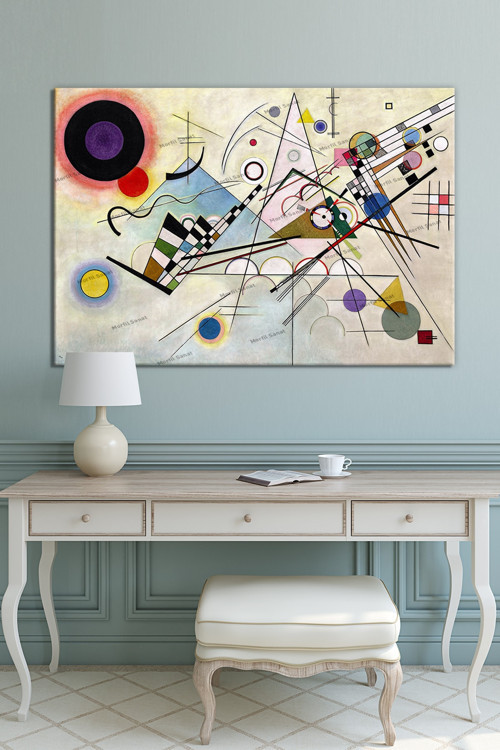 Wassily Kandinsky Composition Viii Canvas Wall Art Kanvas Tablo 8 Farklı Ölçü