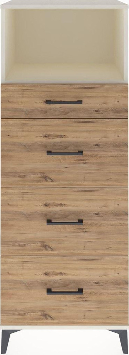 Hyperion Dolap 1 Raflı 4 Çekmeceli 60 x 44 x 163 cm Aytaşı - Çam