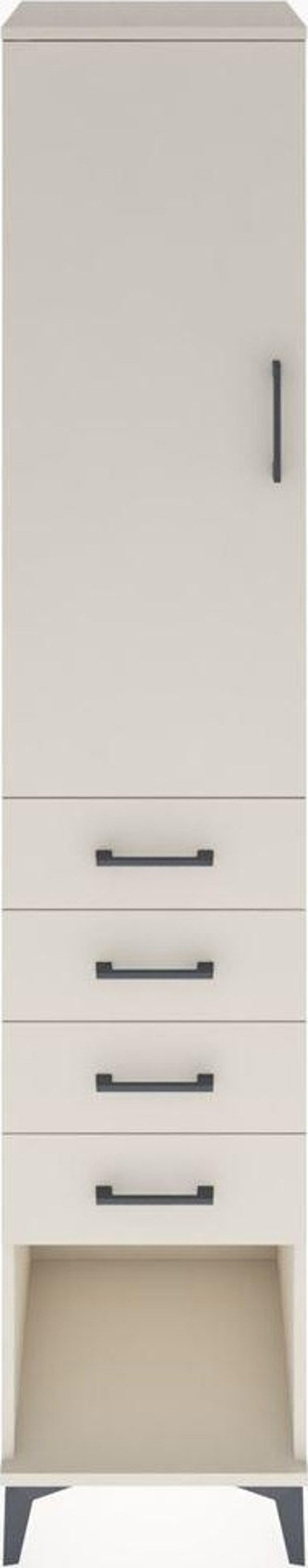 Hyperion Dolap 2 Raflı 4 Çekmeceli Tek Askılı 44x44x221 Aytaşı-Aytaşı