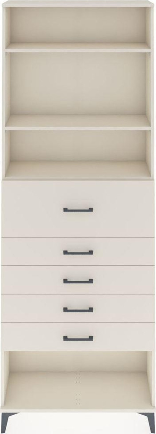 Arges Dolap 3 Raflı 5 Çekmeceli 88 x 30 x 243 cm Aytaşı - Aytaşı