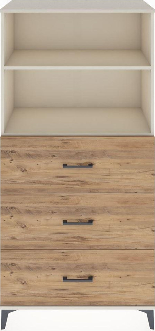Hyperion Dolap 2 Raflı 3 Çekmeceli 88 x 44 x 182 cm Aytaşı - Çam