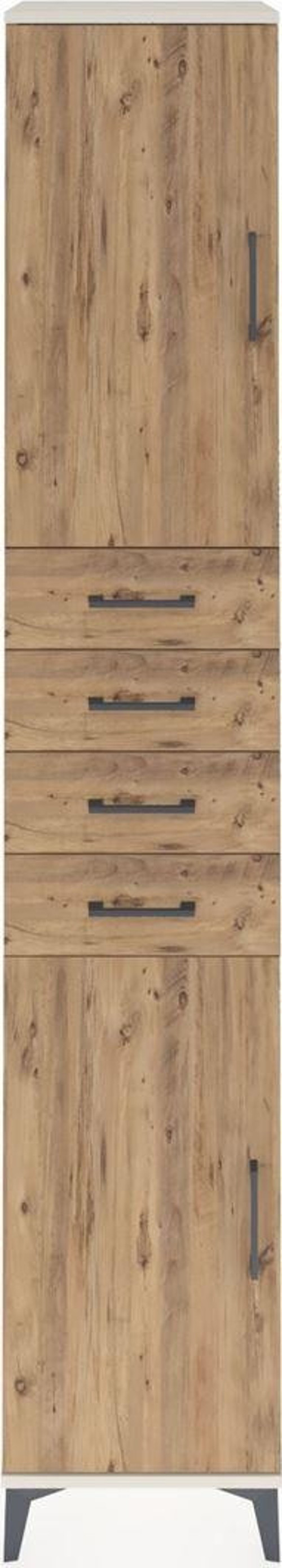 Hyperion Dolap 4 Raflı 4 Çekmeceli 2 Kapaklı 44 x 44 x 243 cm Aytaşı - Çam