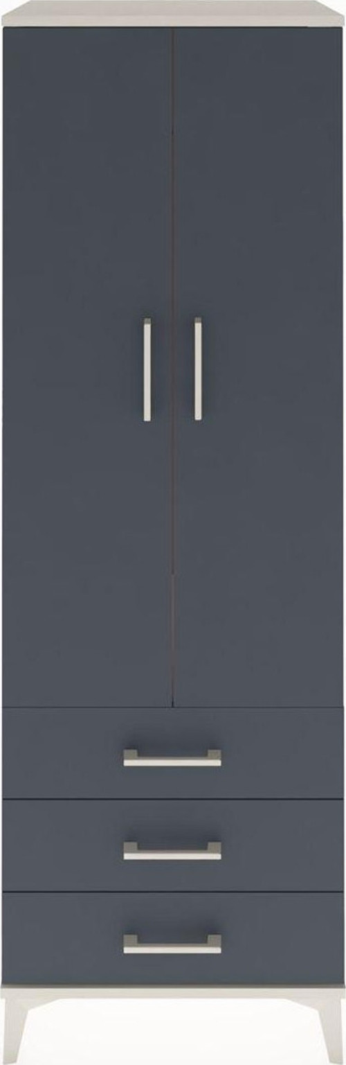 Hyperion Dolap 1 Raflı 3 Çekmeceli 1 Askılı 60 x 44 x 182 cm Aytaşı - Antrasit