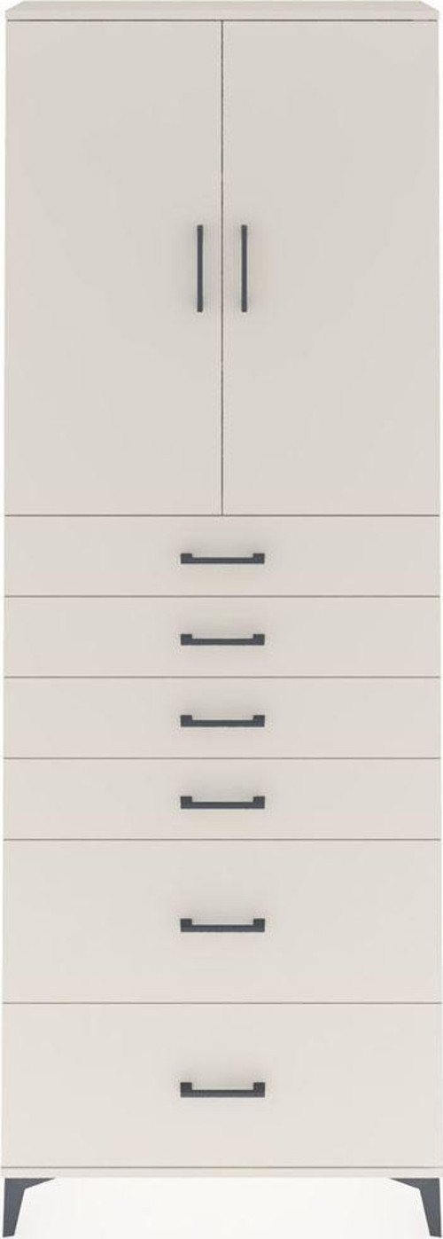 Arges Dolap 3 Raflı 6 Çekmeceli 2 Kapaklı 88x30x243 Aytaşı-Aytaşı
