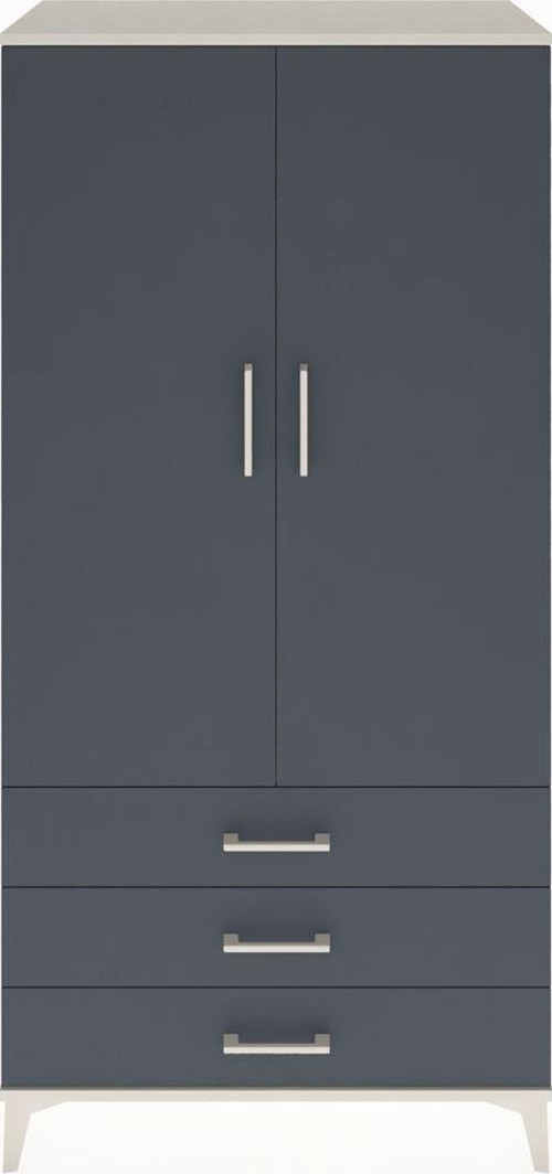 Hyperion Dolap 1 Raflı 3 Çekmeceli 1 Askılı 88 x 44 x 182 cm Aytaşı - Antrasit