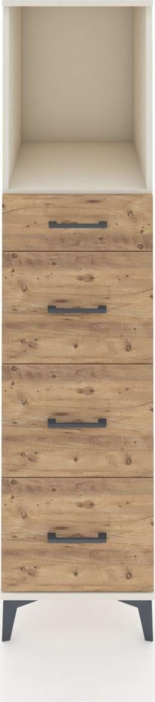 Kronos Dolap 1 Raflı 4 Çekmeceli 44 x 59 x 182 cm Aytaşı - Çam