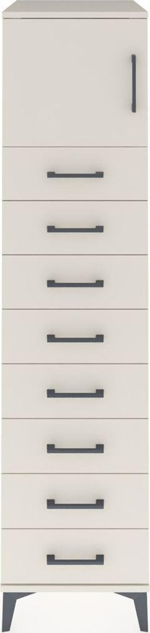 Kronos Dolap 1 Raflı 8 Çekmeceli 1 Kapaklı 44 x 59 x 182 cm Aytaşı - Aytaşı