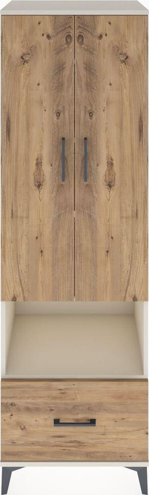 Hyperion Dolap 5 Raflı 1 Çekmeceli 2 Kapaklı 60 x 44 x 195 cm Aytaşı - Çam