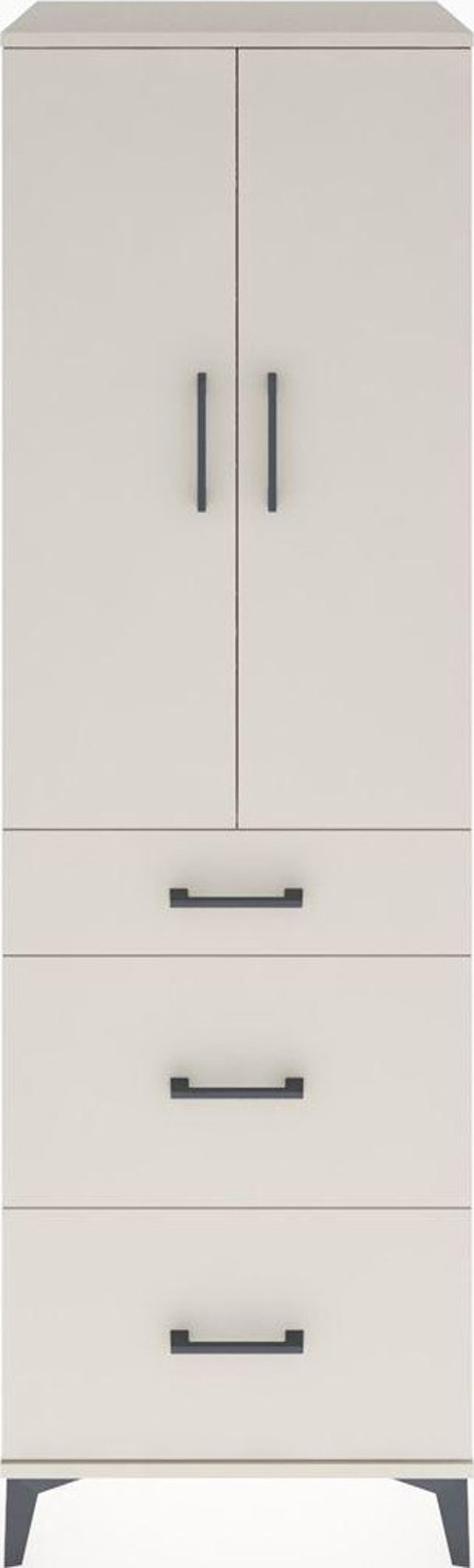Hyperion Dolap Tek Raflı 3 Çekmeceli Tek Askılı 60x44x195 Aytaşı-Aytaşı