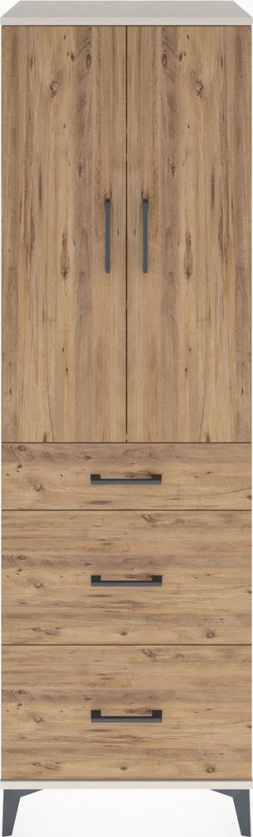 Hyperion Dolap 3 Raflı 3 Çekmeceli 2 Kapaklı 60x44x195 Aytaşı-Çam