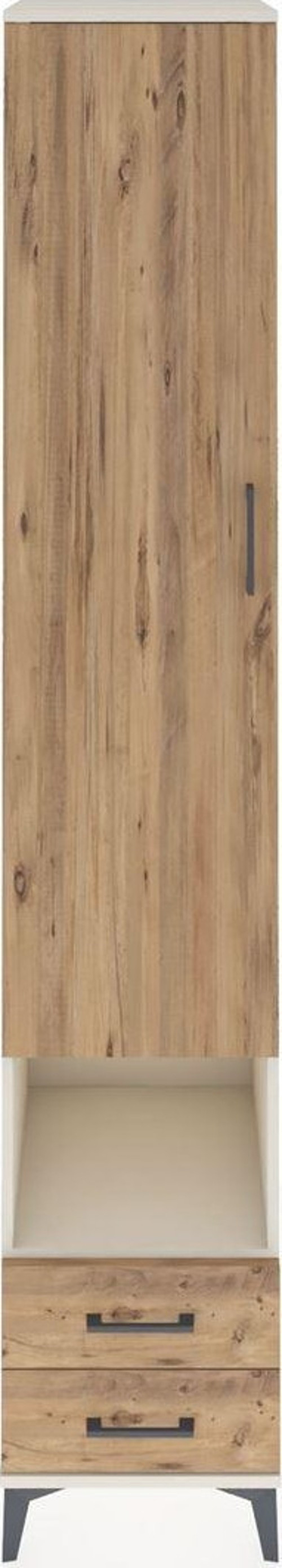 Hyperion Dolap 4 Raflı 2 Çekmeceli Tek Askılı 44x44x243 Aytaşı-Çam