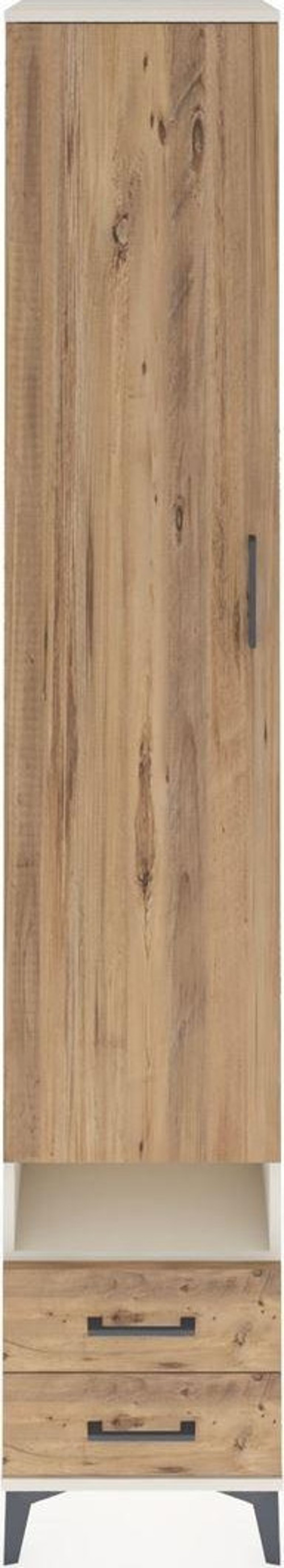 Hyperion Dolap 4 Raflı 2 Çekmeceli Tek Askılı 44x44x243 Aytaşı-Çam