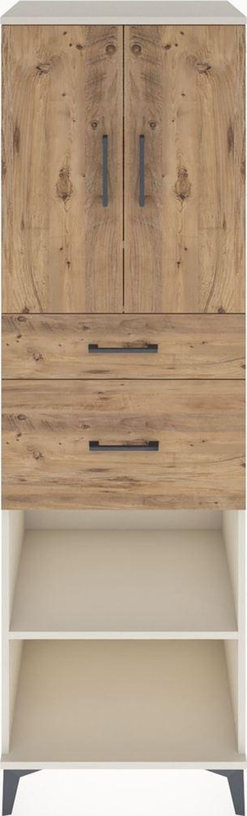 Hyperion Dolap 4 Raflı 2 Çekmeceli 2 Kapaklı 60x44x195 Aytaşı-Çam