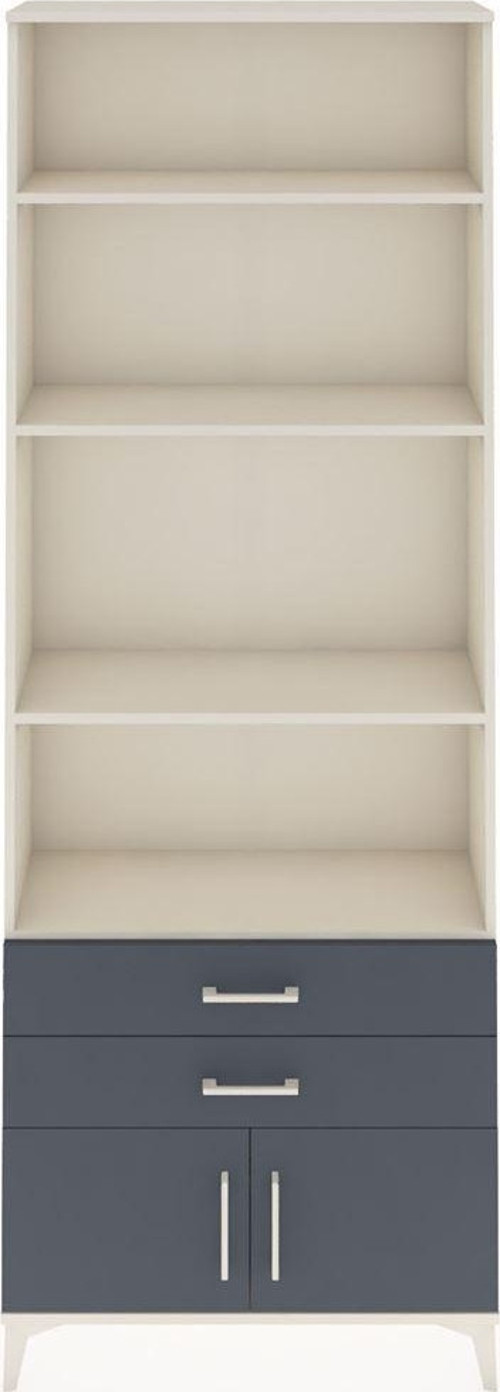 Arges Dolap 4 Raflı 2 Çekmeceli 2 Kapaklı 88x30x243 Aytaşı-Antrasit