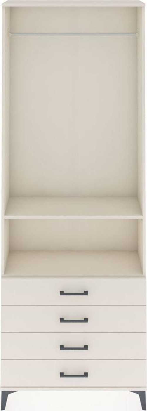 Arges Dolap 2 Raflı 4 Çekmeceli 1 Askılı 88 x 30 x 243 cm Aytaşı - Aytaşı